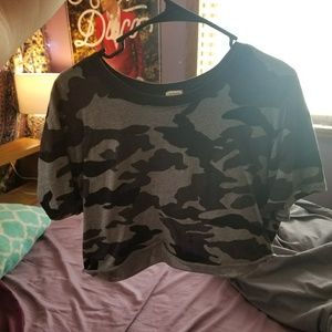 Camo Cropped Garage Shirt